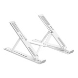 Base Apoyo Soporte Plegable Para Macbook Notebook Y Tablet Color Blanco