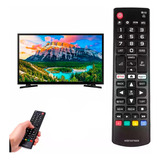 Controles Remoto P/ Tv Smart Samsung Hub Universal + Pilha