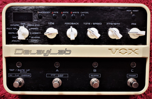 Pedal Vox Delaylab Delay Looper - Impecable C/caja Y Manual