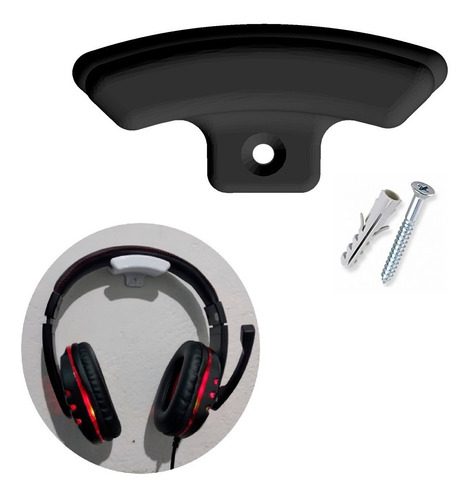 Suporte P/ Headset Fone De Ouvido Parede C/ Parafuso