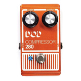 Pedal De Efecto Compresor Óptico Para Guitarra Compressor 28 Color Naranja