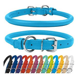 Collardirect Cuero Laminado Collar De Perro, Rellenado Suave