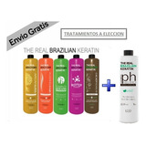 Combo 5 Tratamientos 1 L + Shampoo Neutro 1 L Real Brazilian