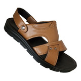 Sandalia Chala Casual Hombre Primavera Verano Camel 7016