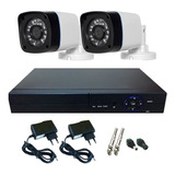 Kit Vigilância Com 02 Câmeras Infravermelho Com Dvr Promoção