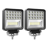 Seesoon Barra De Luz Led,led Luz De Niebla,2pcs 4.5in 126w