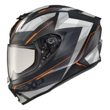 Casco Scorpion Exo Exo-r420 Full-face Engage Naranja Sm