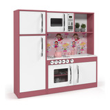 Cozinha Infantil De Brinquedo Com Refrigerador Mdf 