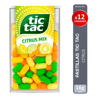 Tic Tac Pastillas Citrus Display X12 Unidades | MercadoLibre