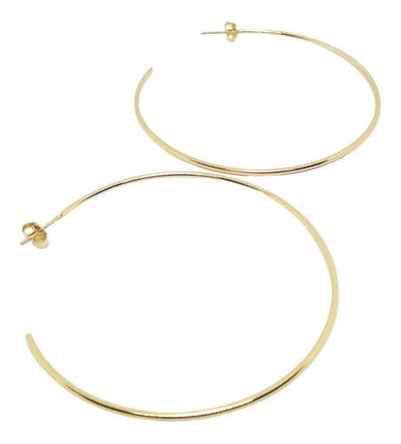 Aros Argollas De Oro 18k Laminado Aritos Dorados Para Mujer 