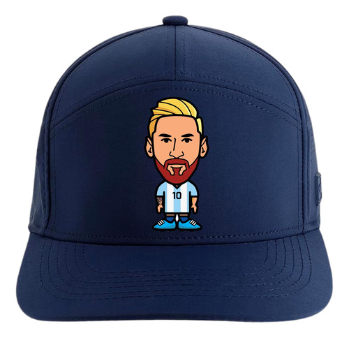 Gorra Argentino Leo Messi 5 Paneles Premiun Blue Xv