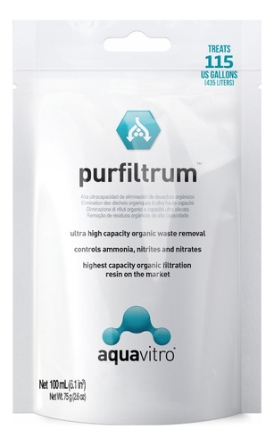 Purfiltrum Aquavitro 100ml Seachem Filtración Acuario