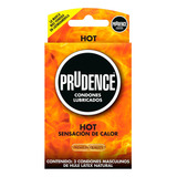 Prudence Hot Sensación De Calor 3 Condones Premium Quality