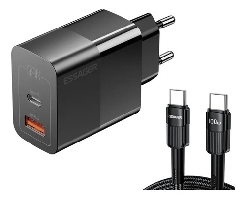 Cargador Essager 33w + Cable Usb Tipo C