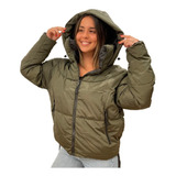 Campera Munich Puffer Impermeable Nylon Mujer Importada