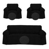 Combo Funda Sillon Rayada Pesada 1 Y 3 Cuerpos 3 Unidades