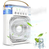 Mini Climatizador De Ar Com Reservatório Para Agua E Gelo Cor Branco 10v