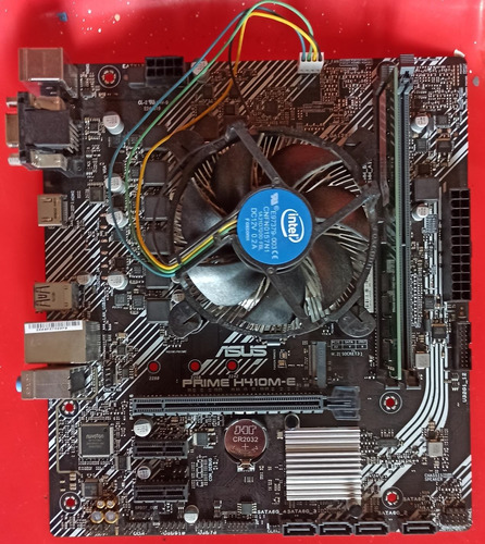 Combo Board Asus H410m-e, Intelceleron 3.5 Ghz(10ma) 4gbddr4