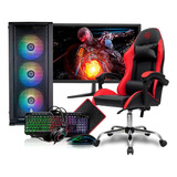Cpu Gamer Completo Ryzen 5 5600g Kit Gamer Cadeira Mon. 21 