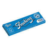 Caja Papel De Fumar Cueros Smoking Blue #8 50 Hojas 