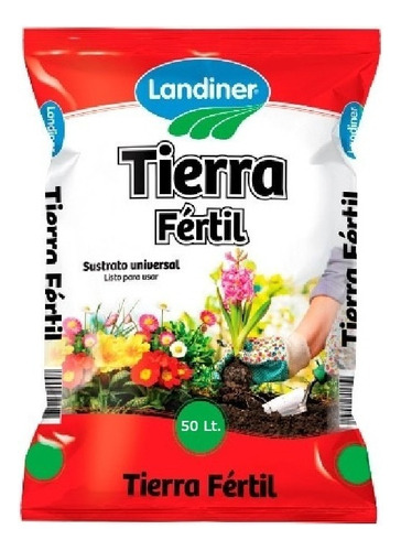 Landiner Sustrato Tierra Fertil 50 Lt