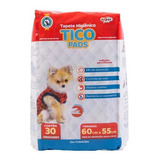 Tapete Higiênico Tico Pads Com 30 Unidades 60x55cm Expet