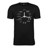 Playera Caballero Reloj Ecuación Matemáticas Hombre