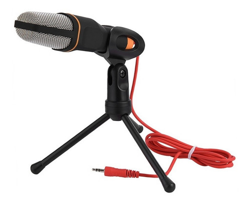 Microfone Sf 666 Condensador Omnidirecional Preto