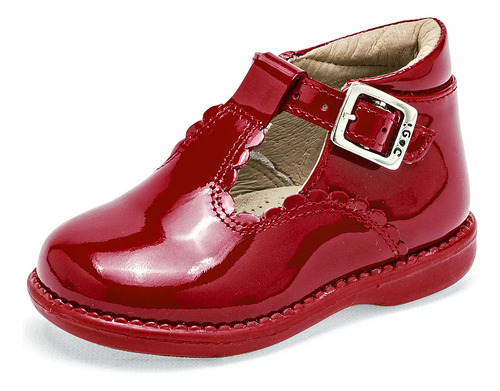 Dogi Zapato De Piel Para Preescolar Niña Rojo Cod 136435-c