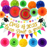 Juego De Decoracin De Fiesta De Graduacin Mexicana Clase De