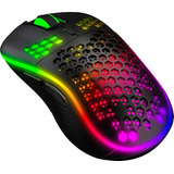Mouse Gamer 2 Macros 16000 Dpi Black Rgb Design Respirável