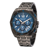 Reloj Para Hombre Nautica Tin Can Bay Naptcf211 Negro Color Del Fondo Azul