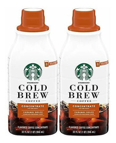 Starbucks Cold Brew Concentrado, 32 Fl Onzas (caramel Dolce)