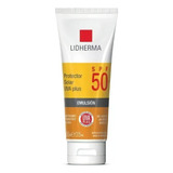 Lidherma Protector Solar 100gr Spf 50 A Prueba De Agua