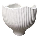 Vaso Cerâmica Mazzotti Orgânico Off White Fosco