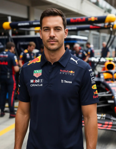 Camisa Polo Puma Carreras Formula 1 Red Bull Racing Checo