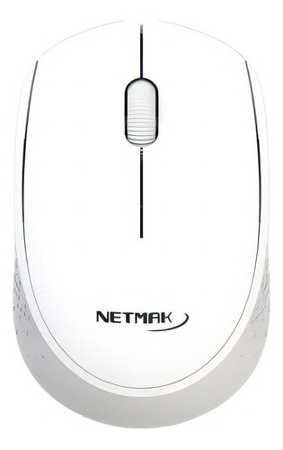Mouse Inalámbrico Usb Netmak M680 1200dpi Pc Notebook Blanco