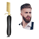 Plancha Cepillo Barba Y Cabello Alisa Peina Hombre Retro