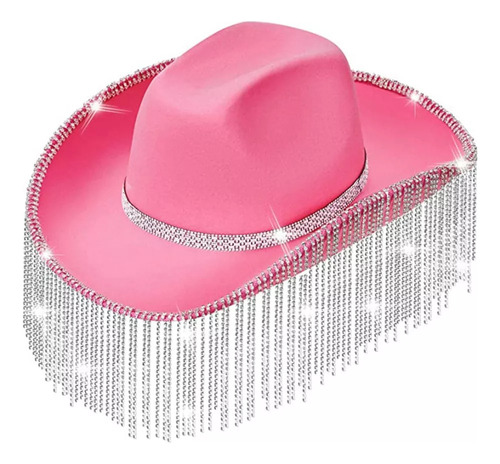 4 Sombreros Vaquero Para Adultos Con Flecos, Fiesta, Carol G