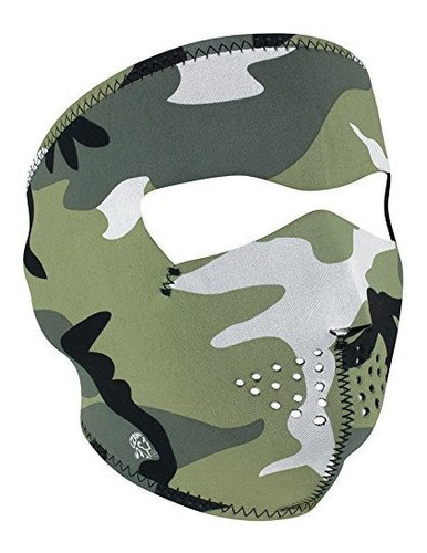 Máscara Zanheadgear Wnfm202 Neopreno De La Cara Llena, Camo 