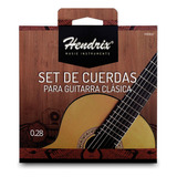 Cuerda De Guitarra Clasica Hendrix Nylon Cristal 0.28 Hx0037