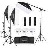 Kit De Luces De Fotografía De Estudio Andoer Caja De Luz 14p