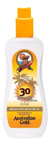 Australian Gold Protector Solar Spf 30 Spray Gel 8 Oz