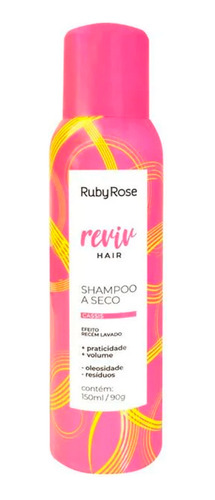 Shampoo À Seco Cassis Reviv Hair Hb804 Ruby Rose 150ml