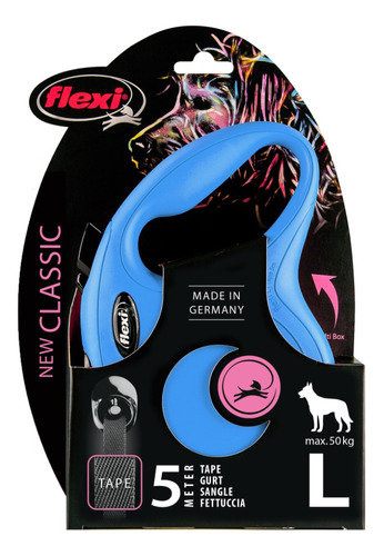 Correa Retráctil Para Perro Flexi New Classic Talla L 50kg