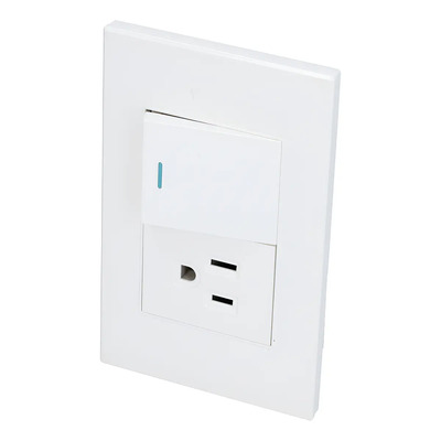 Placa 1 Interruptor 1 Contacto 1\u002F2, Premium, Blanco Surtek Corriente nominal 16 A Voltaje nominal 127V | MercadoLibre