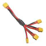 Hjftech Xt60 Conectores 1 Macho A 4 Hembra Cable Paralelo Ca