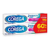 Ultra Corega Creme Adesivo Sem Sabor - 2x68g