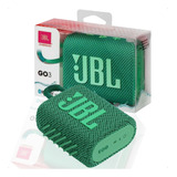 Alto-falante Jbl Go3 Portátil Com Bluetooth Waterproof Verde