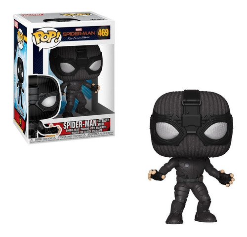 ¡muñeca Coleccionable Pop Funko! Traje Sigiloso 469 De Spider-man